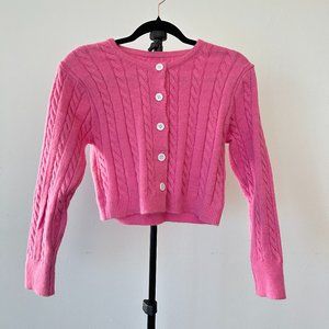 PINK BUTTON DOWN SWEATER